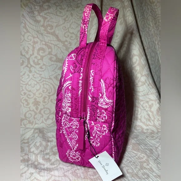 NWT Vera Bradley Stamped Paisley Pink Lunch Bag - Picture 2 of 9